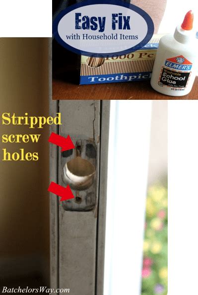 You can make use of a drywall knife to tear the clean edge. How to fix a stripped screw hole with household items - Sawdust Girl®