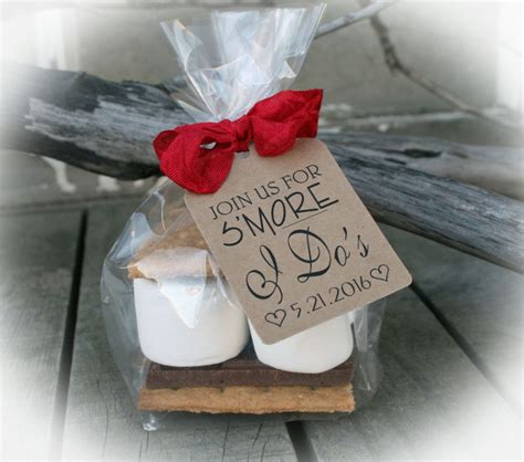 I Do Bbq Bridal Shower Favors Diy Bagsfavor Tags Wtwine Smores