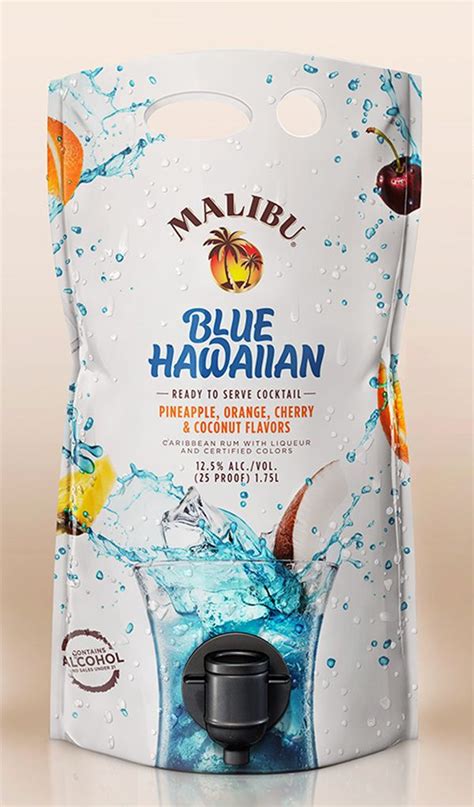 Malibu is a coconut flavored liqueur, made with caribbean rum, and possessing an alcohol content by volume of 21.0 % (42 proof). Malibu Cocktails - Rob Clarke Type Design & Lettering ...