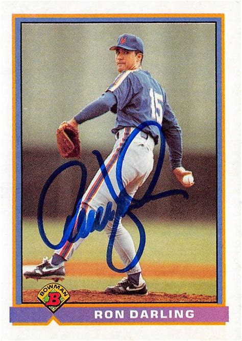 Find historical values for graded 1991 bowman jim thome #68 baseball cards by viewing prices sold on ebay and major auctions. Ron Darling autographed baseball card (New York Mets) 1991 Bowman #483