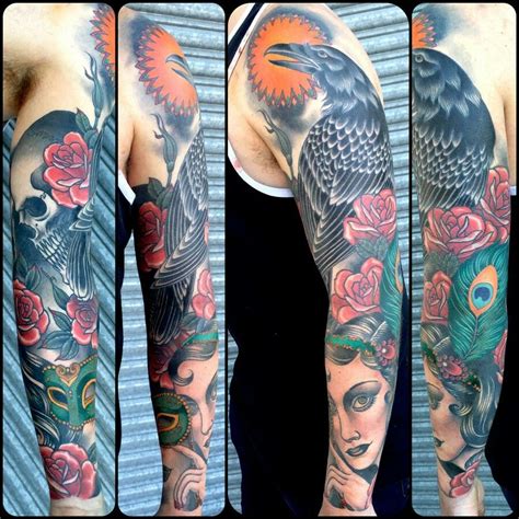 Perfect for apartments, dorms, and more. Pin by Brian Leo on Full Sleeve Tattoos | Sleeve tattoos, Traditional tattoo sleeve, Traditional ...