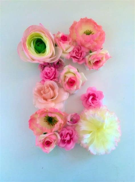 Customizable Floral Wooden Letter Create Your Own Pattern Wall