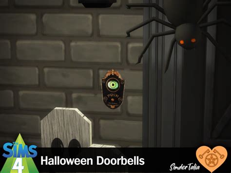 Simdertalia Halloween Doorbells Sims 4 Base Game Emily Cc Finds
