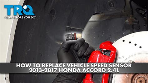 How To Replace Vehicle Speed Sensor Honda Accord L YouTube