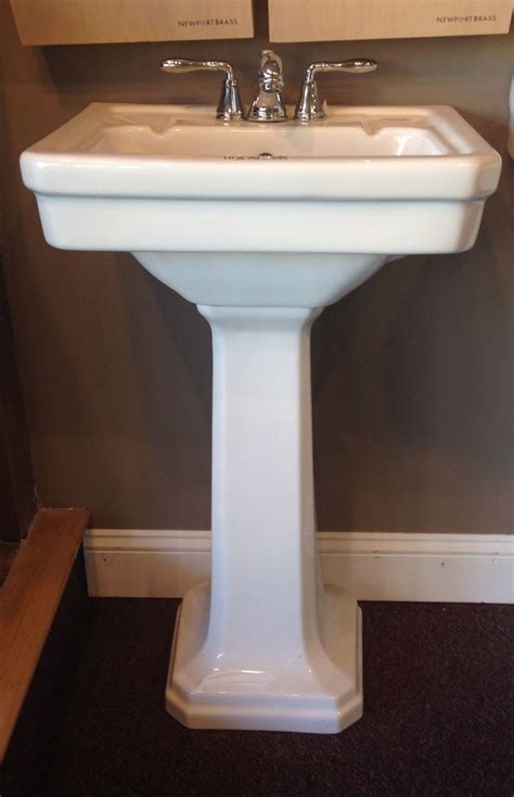 Small Pedestal Sink At Bath Connections Sink Design Small Bathroom