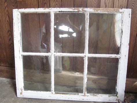 Plain 6 Pane Window 1800s Window Chippy Vintage Country Primitive 40
