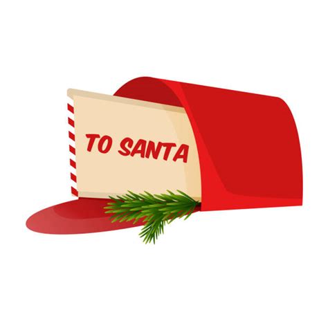 Best Christmas Letter Box To Santa Isolated Claus Xmas