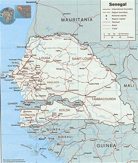 Senegal Map Mapsofnet