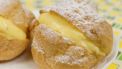 Cream Puffs With Exquisite Custard Filling Recipe Crispy Choux Créme