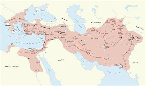 Alexanders Empire Map Digital Art By Matheus Reis Pixels