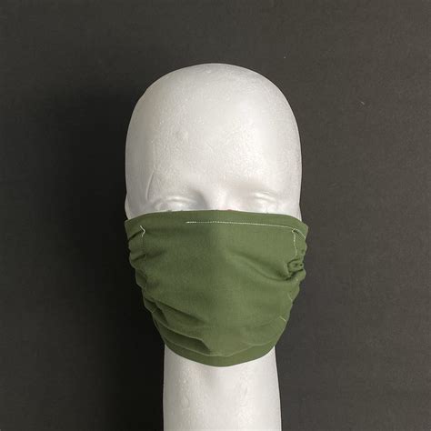 Solid Army Green Reusable Cloth Face Mask Our Store Surf And Sunshine