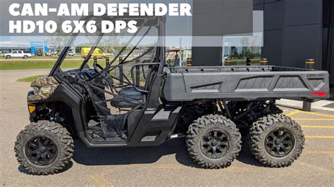 2020 Can Am Defender Hd10 6x6 Dps Overview Youtube