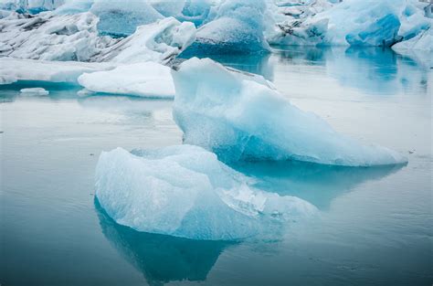 Wallpaper Iceberg Calm Blue Island Arctic Freezing Melting
