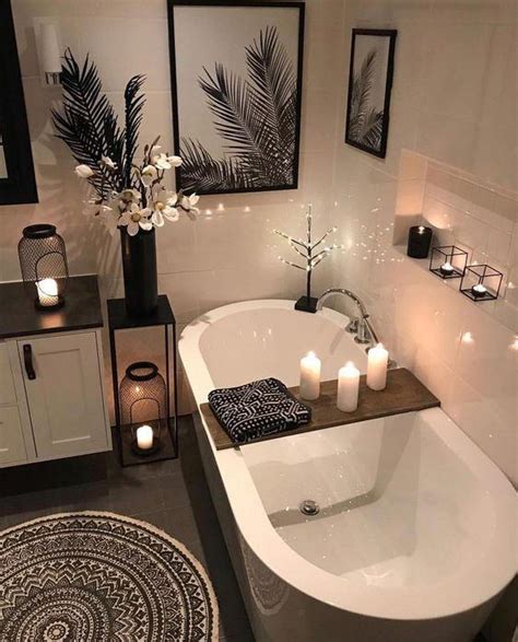 To create your own spa bathroom, just now that your bathroom has been transformed into a spa retreat, celebrate by easing yourself into a bubbling whirlpool. Beautiful Bathroom Wall Decor Ideas With Luxury Style 2020