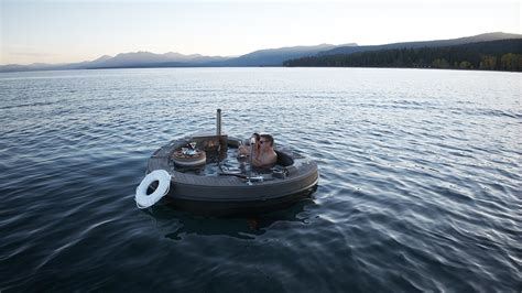Meet The Spacruzzi A Bonkers Hot Tub Boat With Its Own Fireplace Robb Report