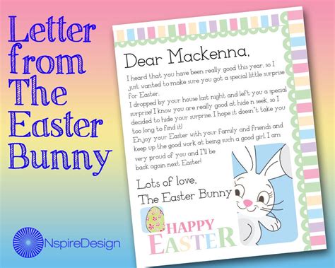 Letter From Easter Bunny Printable Printable Word Searches