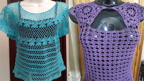 Hermosa Blusa De Mujer Tejido A Crochet Youtube