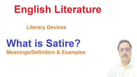 English Literature Literary Device Satire S Definition Explanation