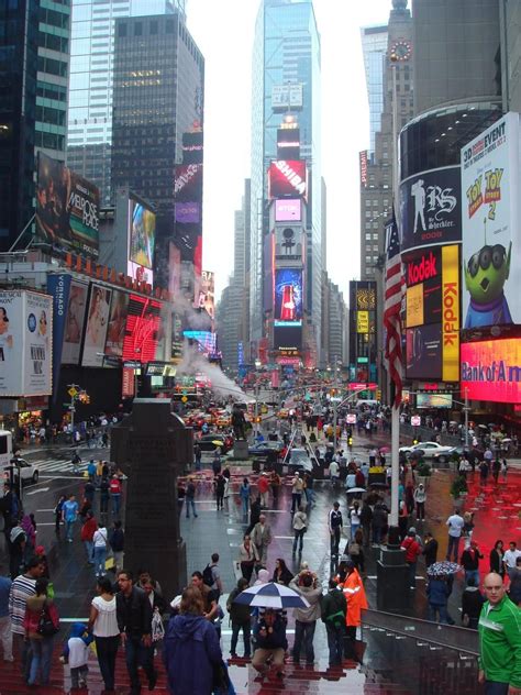 Times Square Featured With Broadway Theaters And Animated