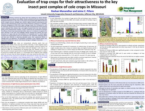 This chapter provides information about developing insect management strategies for alfalfa, corn, soybean, and wheat in illinois, with focus. (PDF) Evaluation of trap crops for their attractiveness to ...