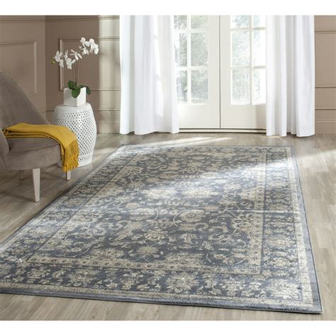 Providing comfort or style, area rugs pull the look trends in area rugs: Vintage Dark Blue & Cream Area Rug | Wayfair