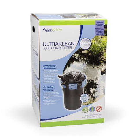 | pond & fountain fittings & pump parts. Aquascape UltraKlean Pond Filter -3500 Gallons - 95054 ...