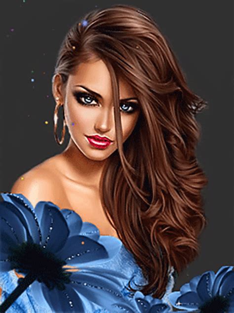 Lovely Girl Image Girls Image Moving Pictures  Diana S Hot Hair Styles Fantasy Art