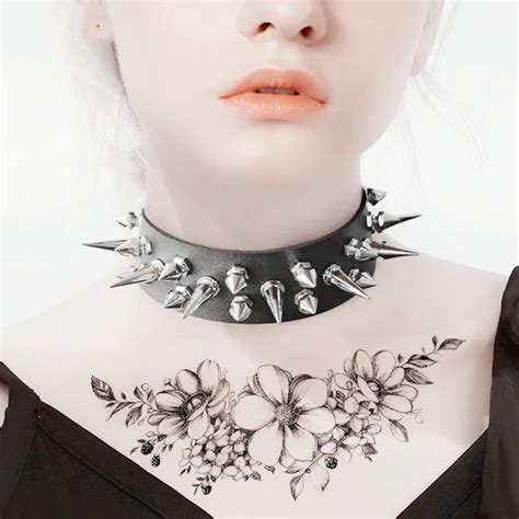 Pu Leather Rock Gothic Chokers Collar Cool Punk Spike Rivets Stud