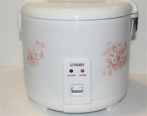 Tiger JNP FL Cup Uncooked Rice Cooker And Warmer In Floral