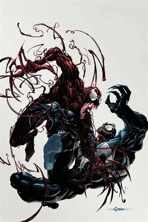 Carnage Vs Venom By Clayton Crain Carnage Marvel Marvel Comic Villains