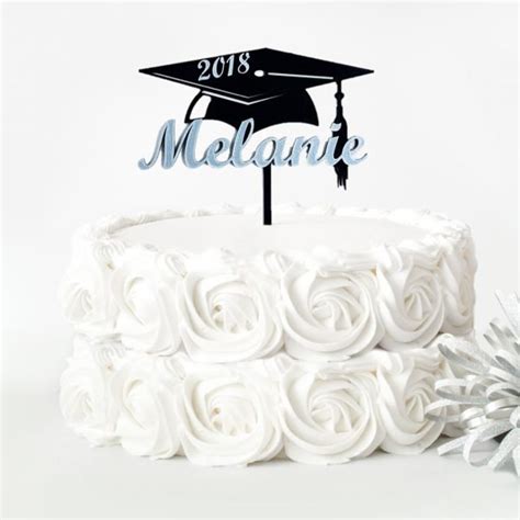 Graduation Cap Personalized Cake Topper Etsy
