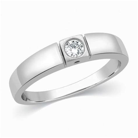 Single Diamond Platinum Ring For Men Sj Pto 311 Etsy In 2022 Rings
