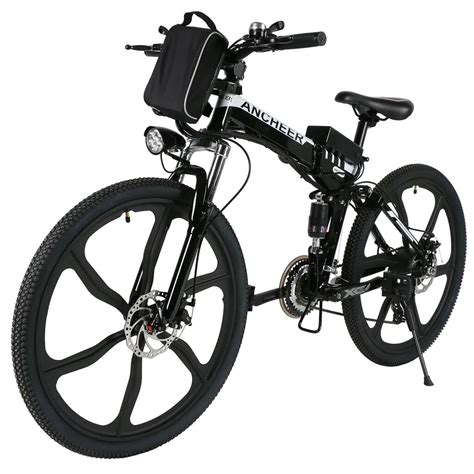 Ancheer 26 Inch Wheel Folding Electric Mountain Bike With Super