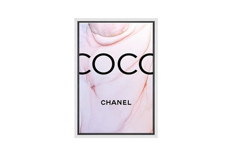 Coco Chanel Pink Fashion Canvas Wall Art Print Ebay