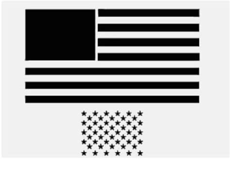 6 American Flag Stencil Stencils Template Star Stars