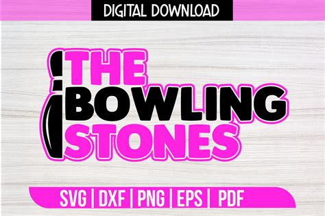 The Bowling Stones Svg Design Graphic By Svgstudiodesignfiles