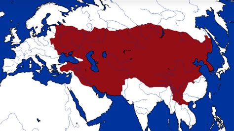 The Mongol Empire Of Genghis Khan Watch The Rise And Fall Tony Mapped It