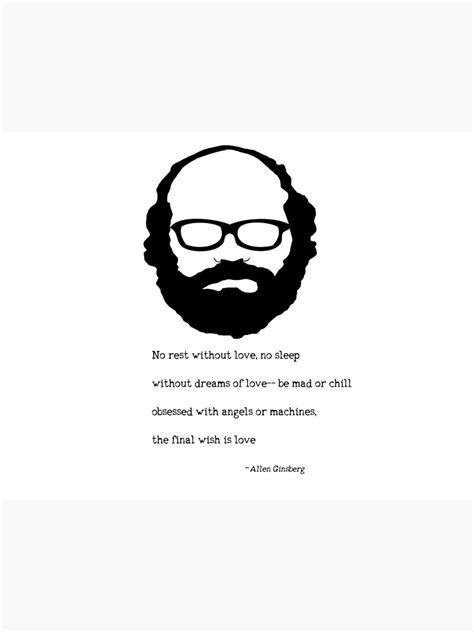 Allen Ginsberg Quote Poster By Deadwriters Redbubble