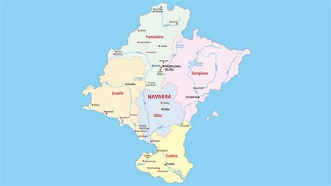 Mapa turístico de Navarra