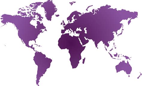 Purple World Map Langley Group