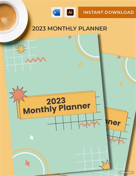 Free 2023 Monthly Planner Template Download In Word Pdf Illustrator