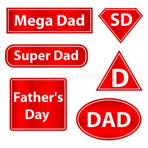 Funny Super Dad Shield Stock Vector Illustration Of Character 29777836