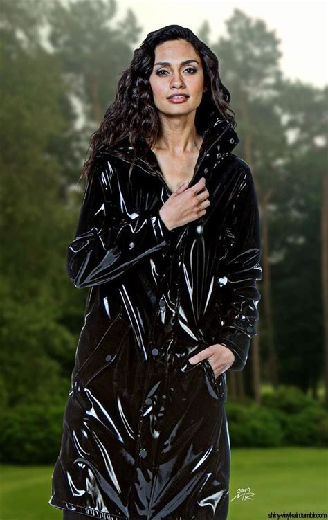 shiny raincoat girl vinyl raincoat pvc raincoat plastic raincoat plastic pants black rain