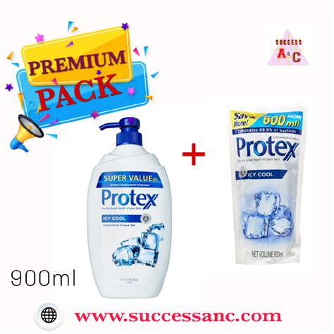 Protex Icy Cool Antibacterial Shower Gel 600ml Promo Pack Shopee
