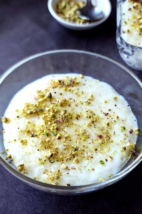 Lebanese Rice Pudding Riz Bi Haleeb Greenbowl2soul