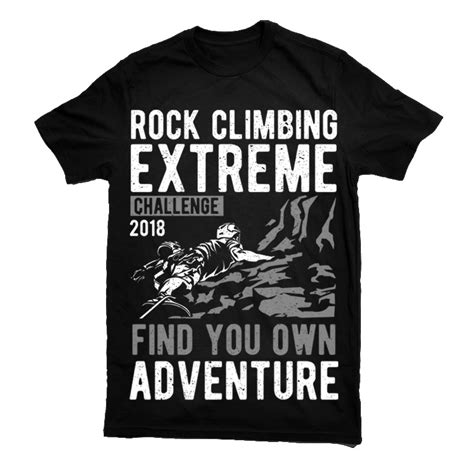 Rock Climbing T Shirt Design Tshirt Factory