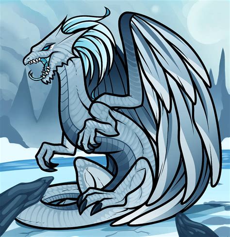 White Frost Dragon By Dragoart On Deviantart