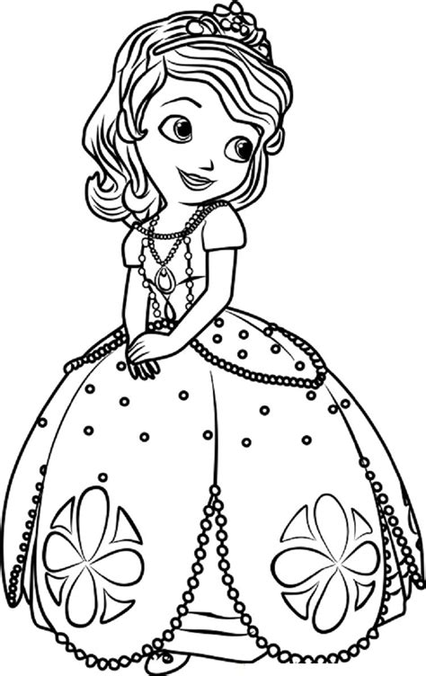 Sofia the little princess coloring pages. princess sofia coloring pages online | Princess coloring ...
