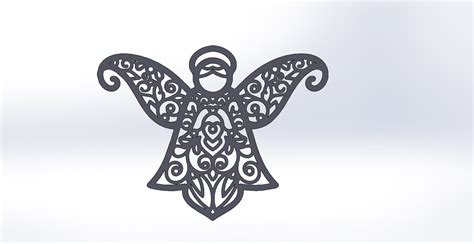Angel Dxf File For Cnc Laser Router Cricut Etsy