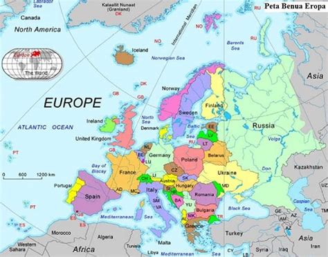 Peta dunia juga bisa menampilkan posisi sebuah negara di suatu benua sehingga anda dapat melihat. Peta Benua Eropa Lengkap: Gambar, Negara dan Keterangannya